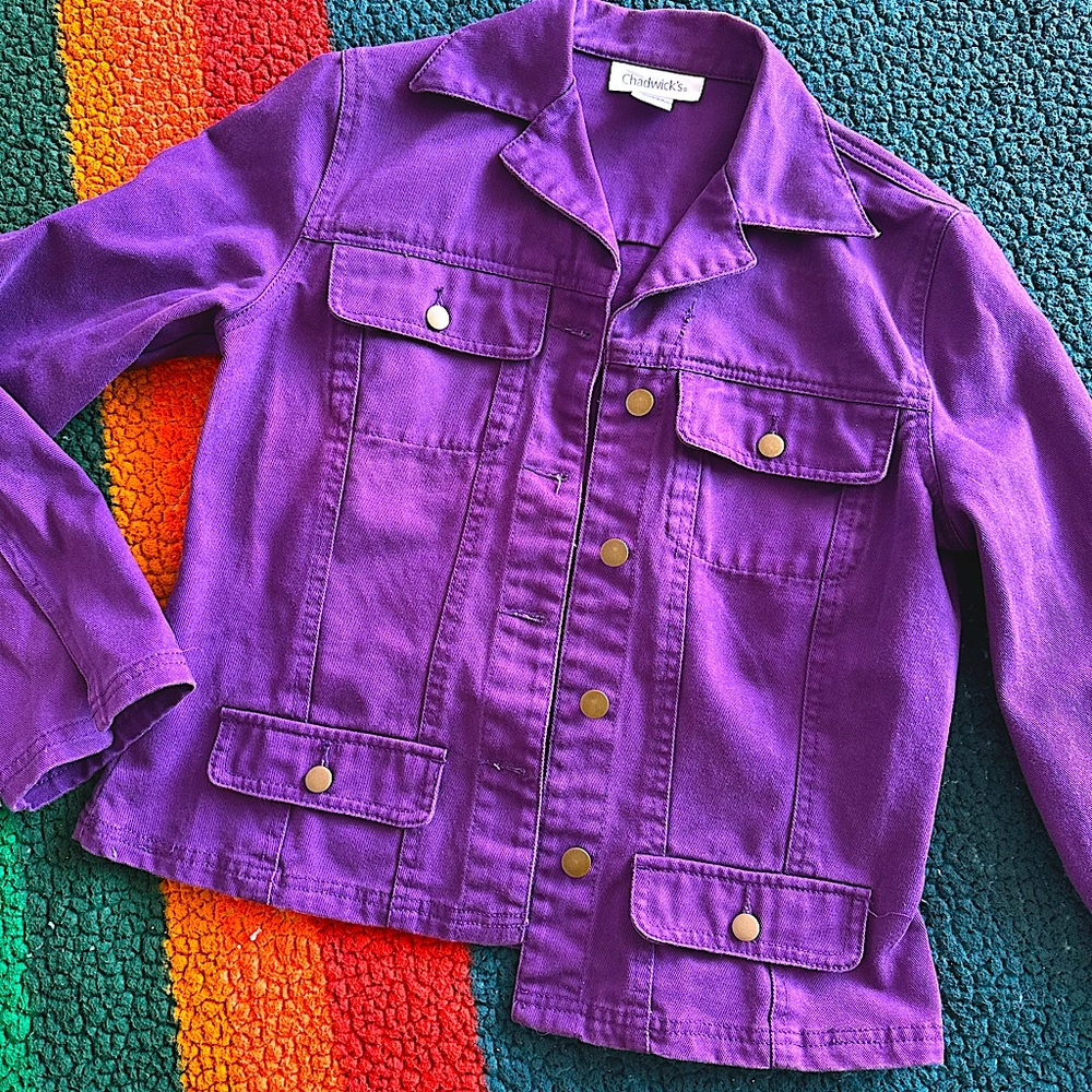 Vintage purple Jean jacket